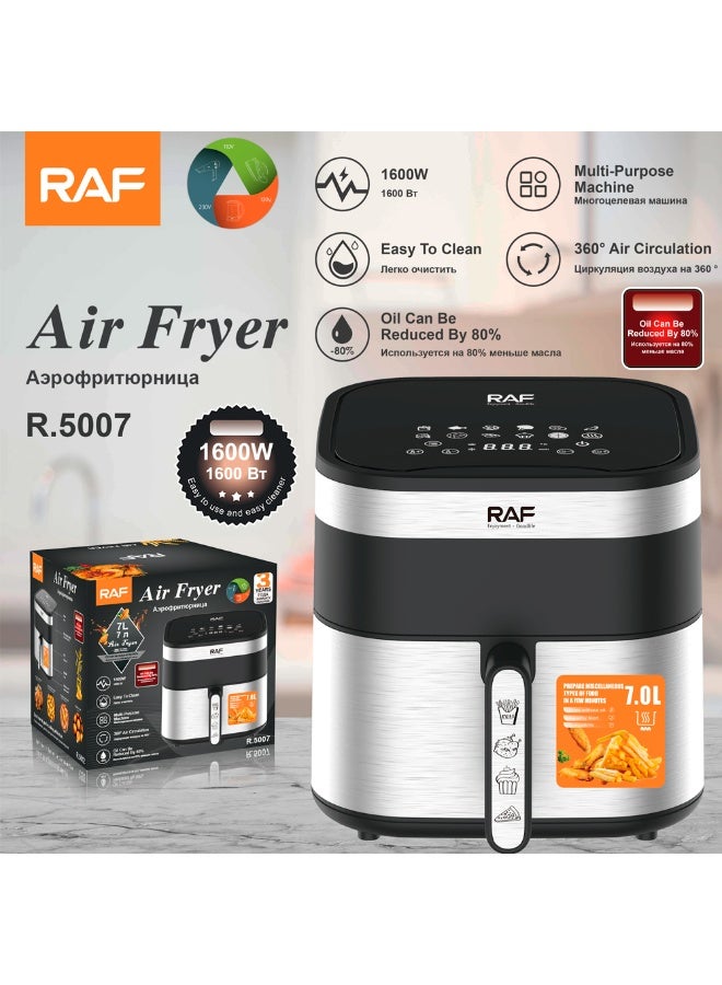 RAF Digital Air Fryer Oil-Free 1600 watt – Model R.5007 - Image 1